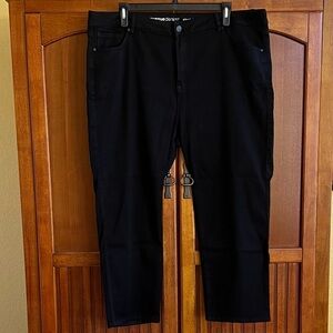 Avenue Black Straight Leg Jeans